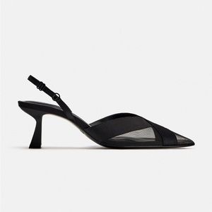 Zara kitten heels slingbacks new with tags